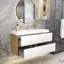 Ensemble de meuble-lavabo mural simple 47 po-2116105950