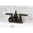Kingston Brass Georgian Two-Handle 3-Hole Deck Mount 4" Centerset Bathroom Faucet with Brass Pop-Up-29273373