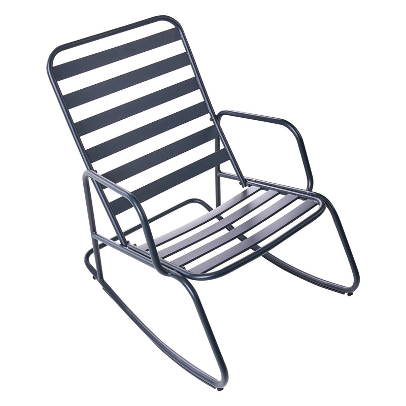 Aluminium Rocking Chair, Black