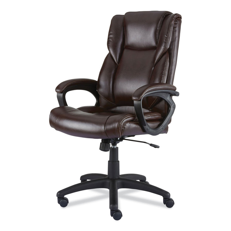 Brosna Luxura Brown Faux Leather Mid-Back Executive Chair