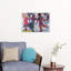 Ice Skaters Expressionist Contemporary Winter Wall Art Print-135630307