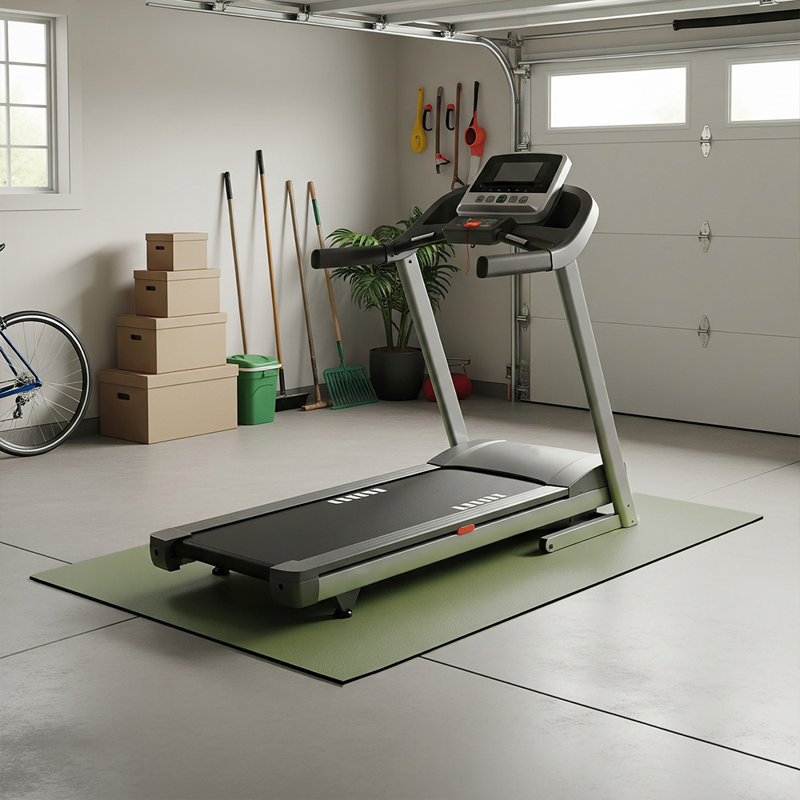 Caoutchouc-tapis «TFS-124 Treadmill Mats» en caoutchouc - brun clair 5 mm x 4 pi x 7,5 pi, Marron clair