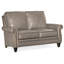 Reddish Leather Loveseat-161546617-161546609-161546512