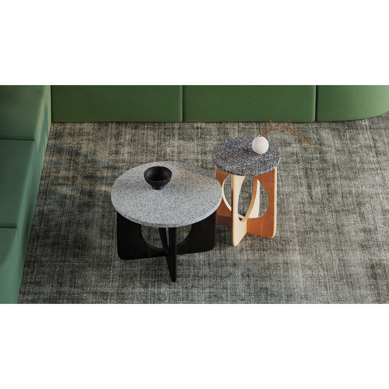 Table basse Tumble, Gris, Noir