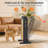 AIRJOYHI Electric Mica Infrared Space Heater Indoor Use,1500W Large Room Heater with Smart Thermostat,Overheat & Tip-Over Protection,Remote,12H Timer,Quite Whole Room Heater for Bedroom Office Gray25"