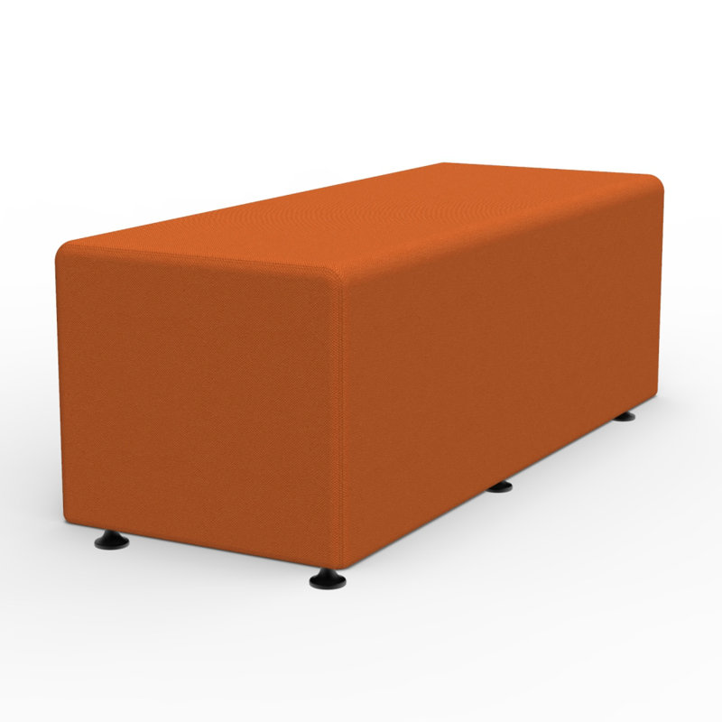 Sièges rectangulaires souples, H 16 po x l 48 po x P 19 po, Orange