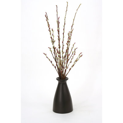 39'' Faux Pine Branch in Wood Vase