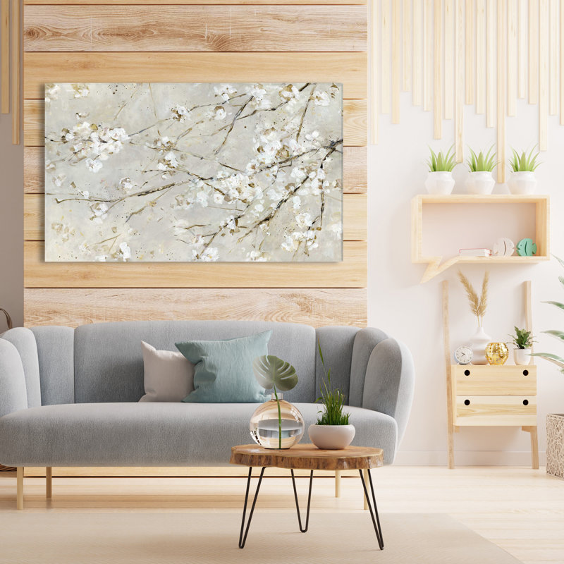 Confettis en fleurs - Peinture, L 48 po x H 28 po, Toile tendue