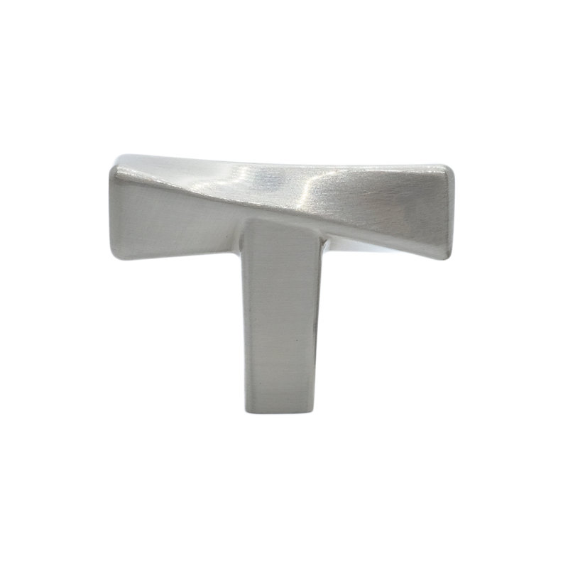 Twist Bar Knob, Satin Nickel