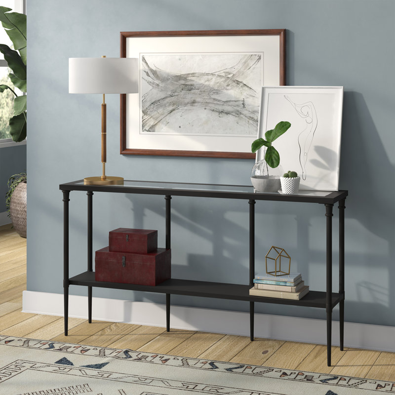 Simone Table Lamp, Rustic Oak/Brass