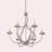 6 - Light Steel Dimmable Chandelier