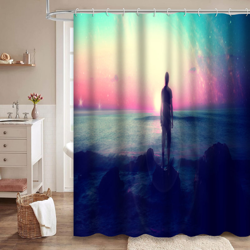 Rideau de douche avec 12 crochets Dreams, L 72 po x l 72 po