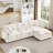3-Seater Comfy Cloud Couches with Movable Ottoman-1405754265