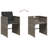  Patio Dining Set Set Of 10 Grey
