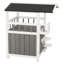 Maison de chat en bois avec balcon ombragé Trixie, idéale pour les petits chats