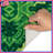 Green Ornamental Pattern Bath Mat-1552297847