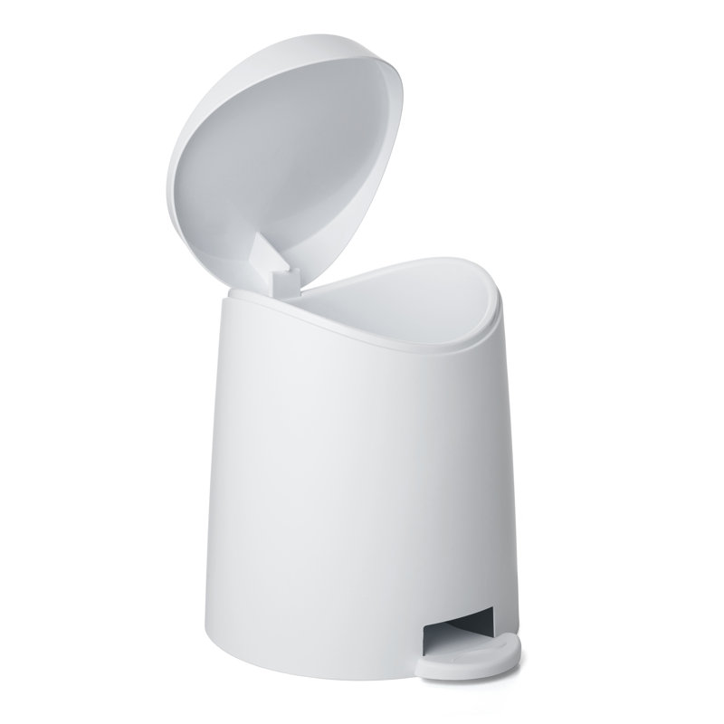 Mini poubelle à pédale Superio, 3 L, Blanc