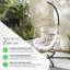 Kouts Cosy Rattan Weave Hanging Egg Chair Garden With Cushion - Contemporary Modern Design-264195566