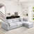 Light Gray Polyester Blend selected