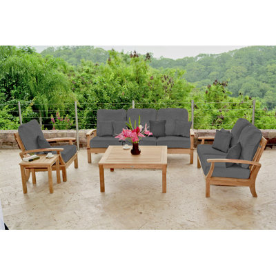 Monterey Teak Outdoor Deep Seating Lounge Chair