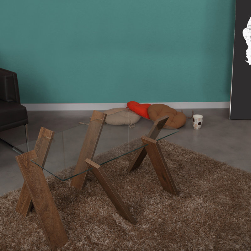Thelonious Abstract Coffee Table, Dark Brown