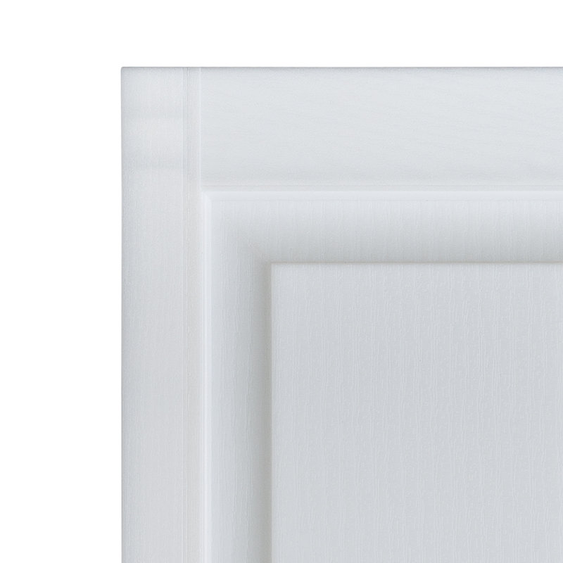 Premier White Polystyrene Raised Panel Shutters Set of 2