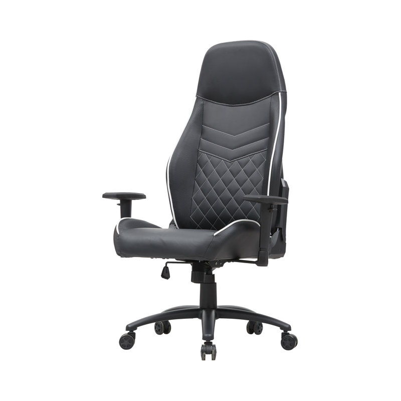 Fauteuil de jeu inclinable Rhodell, Noir / blanc