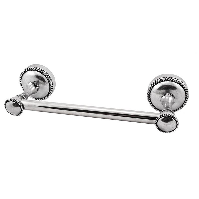 Equestre Towel Bar, Vintage Pewter