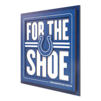 «Indianapolis Colts Slogan Series», art mural 3D