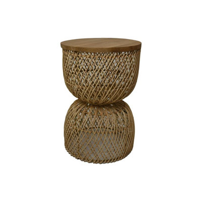 Amechi Solid Wood Top Side Table