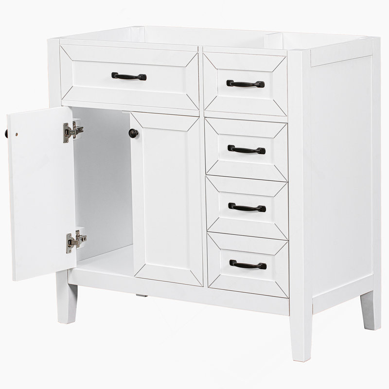 Meuble-lavabo 36 po sans lavabo, base d'armoire seulement, armoire de salle de bain