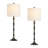 27.5in Brushed Bronze Buffet Table Lamps