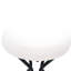 Tabouret de bar en velours moderne sans dossier de 2 avec sièges blanc crème et structure en métal noir pour l'intérieur-723498869