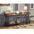 70.9" Extra Long Industrial Console Table, Rustic Brown Sofa Table Behind Couch, Narrow Entryway Hallway Bar Table, Tall Accent Furniture for Living Room-585800812