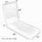 Outdoor 3'' Chaise Lounge Seat / Back Cushion-70178249-70178240
