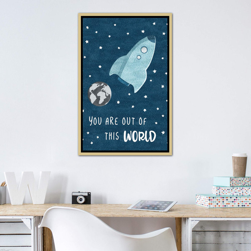 « out of the world », art, H 26 po x l 18 po x P 1,5 po, Toile encadrée d'or