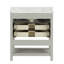 Ensemble de meuble-lavabo simple 31 po avec dessus en marbre de Carrare Patillo-94909848