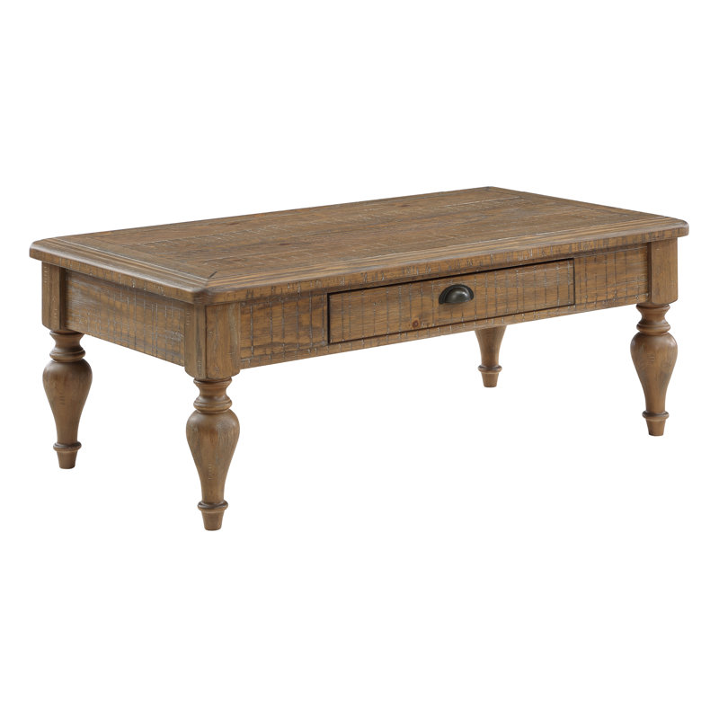 Caspar Single Coffee Table, Brown