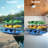 Launda 3-Level Freestanding Adjustable Kayak Rack With Padded Arms And Lockable Wheels