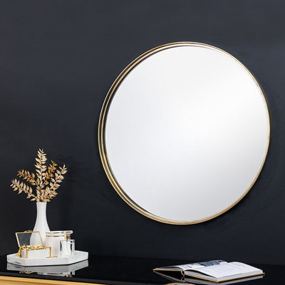 Louison Steel Circle Wall Mirror