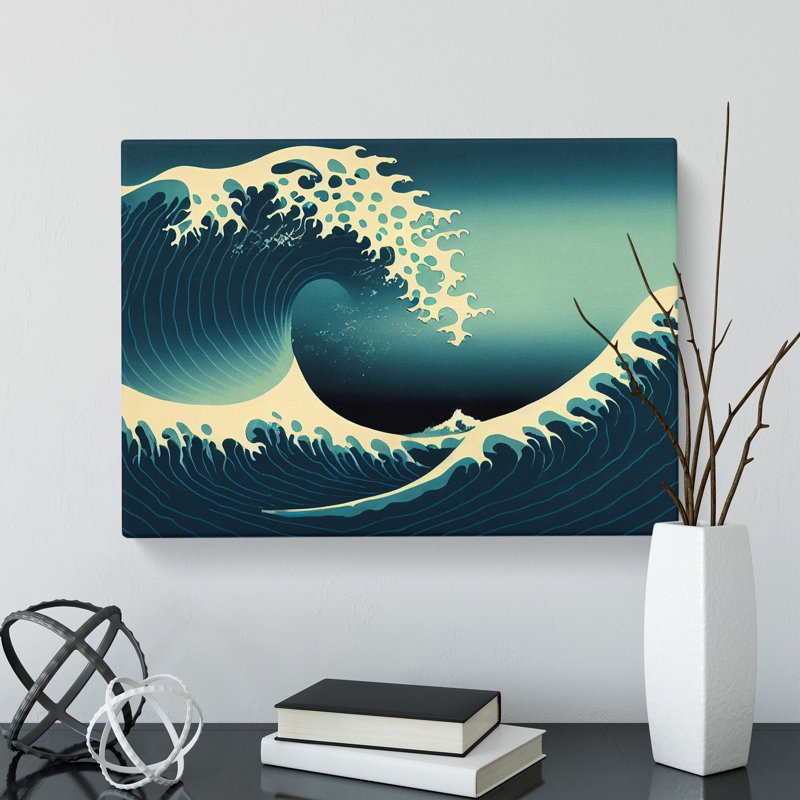 A Fabulous Japanese Wave - Wrapped Canvas