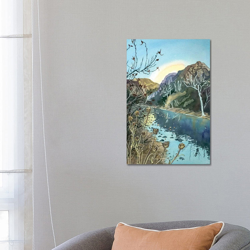 Winter Afternoon Malibu Canyon 1 Piece Wrapped Canvas Painting, 66.04 cm H x 45.72 cm W x 1.91 cm D