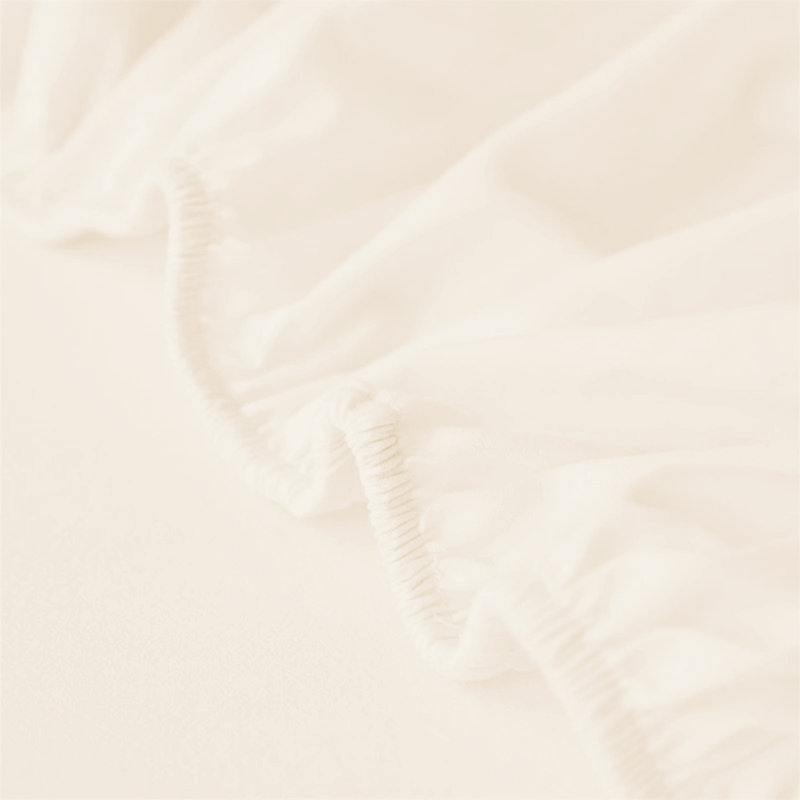 Microfiber Premium Quality Deep Hypoallergenic Fitted Sheet 25cm, Super King (6'), Cream
