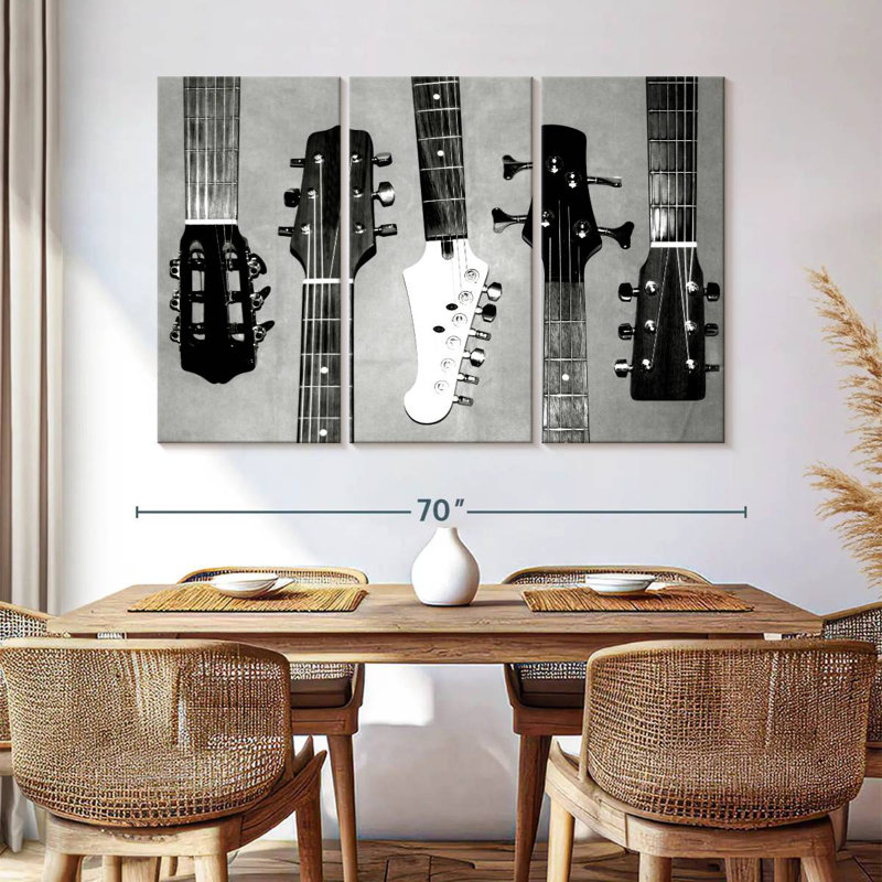 Abarca Guitar Head I, 42" H x 65" W