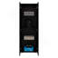 Armoire, 2 portes, 4 tablettes, noyer / wengé noir