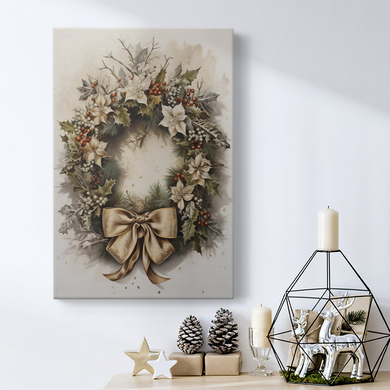 Art des Fêtes de Noël - Toile tendue avec châssis DLxxxv, H 36 po x l 24 po