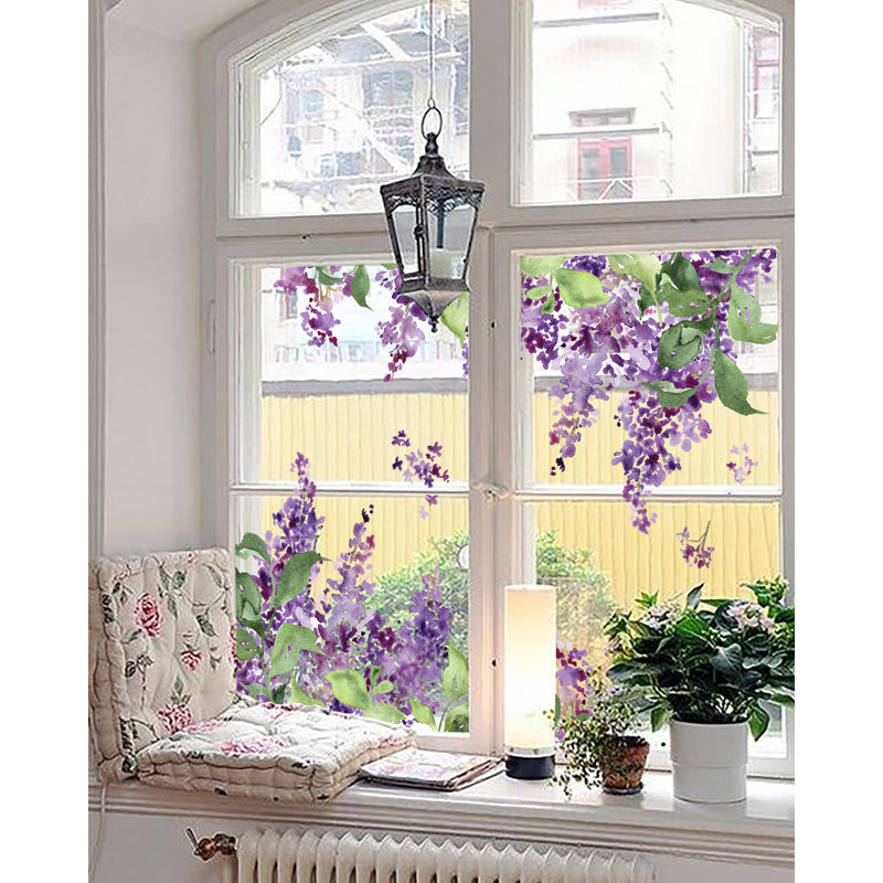 Plants & Flowers Non-Wall Damaging Window Decal