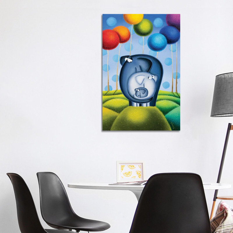 Mommy, Daddy and Me 1 Piece Wrapped Canvas Painting, 101.6 cm H x 66.04 cm W