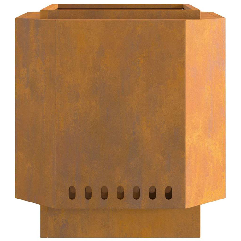 Modern Smokeless Fire Pit, 51cm H x 48cm W x 48cm D, Brown