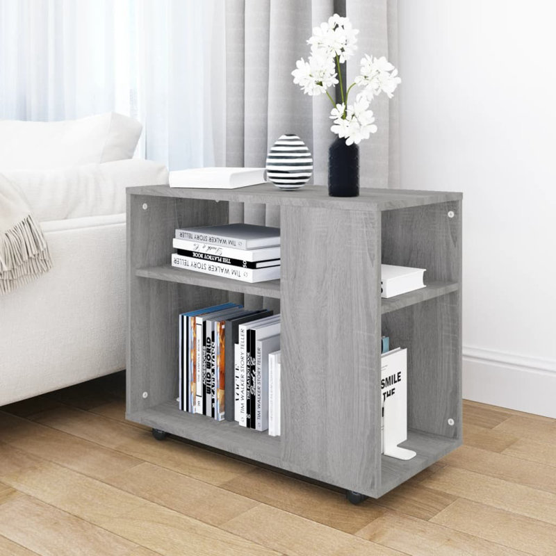 Aila Side Table 70x35x55 cm Engineered Wood, Grey Sonoma
